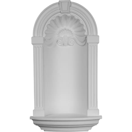 Ekena Millwork 17 3/4"W x 31 1/2"H Ashford Wall Niche (RO: 11"W x 24 3/4"H x 4 7/8"D) NCH17X31AS
